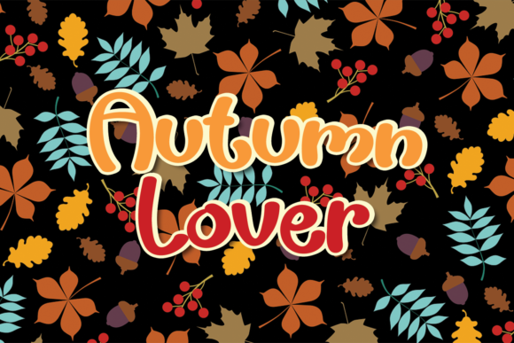 Autumn Lover Font: A Whimsical Display Typeface for Crafters and Makers
