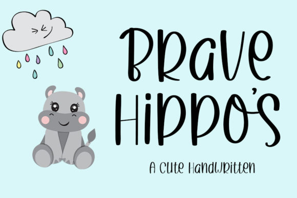Brave Hippos: A Quirky Display Font with Editorial Charm