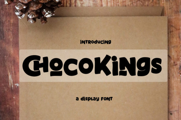 Chocokings: The Playful Display Font for Crafters & Product Designers