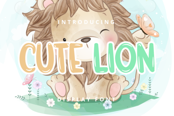 Cute Lion Font: A Playful Display Typeface for Digital Design Projects