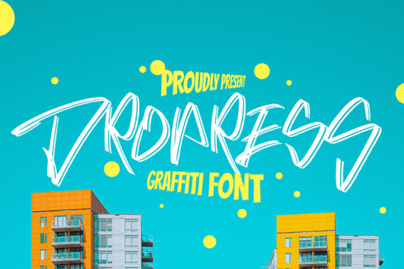Dropress: A Bold Display Font for Crafters and Product Designers