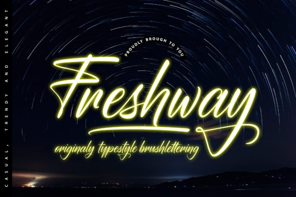 Freshway: A Handwritten Font That Elevates Business Branding