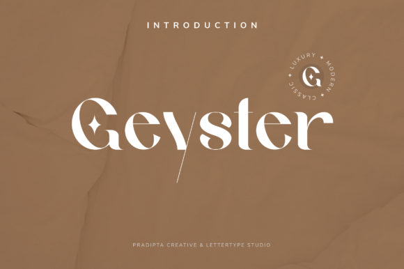 Geyster: A Display Font That Elevates Campaign Typography