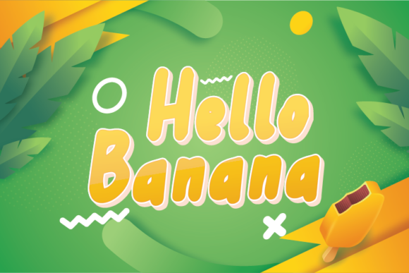 Hello Banana: A Playful Display Font That Elevates Small Business Branding
