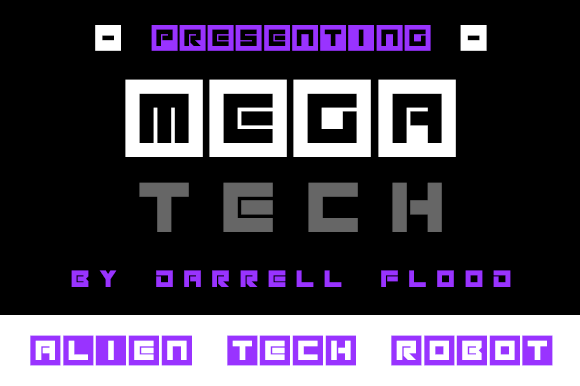 Megatech: A Bold Display Font for Impactful Digital Marketing