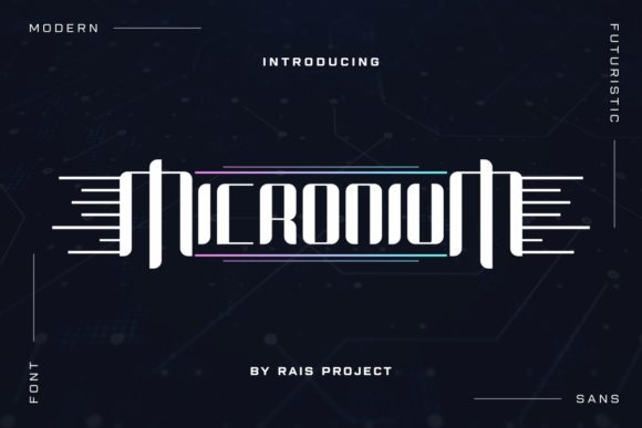 Micronium: A Modern Display Font for Crafters and Product Designers