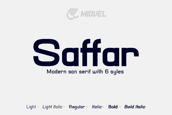 Saffar: A Modern Display Font for Editorial Design and Digital Publishing