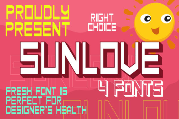 Sunlove: A Bold Display Font for Modern Branding Projects