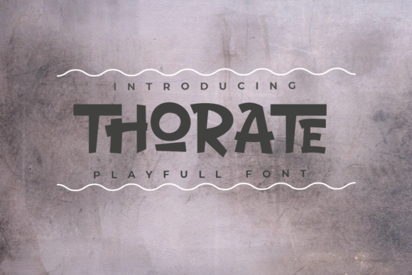 Thorate: A Playful Display Font for Modern Web and Digital Design
