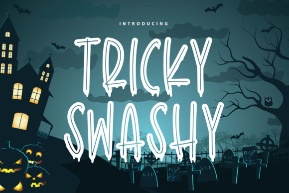 Tricky Swashy: A Spooky Display Font for Bold Web Design
