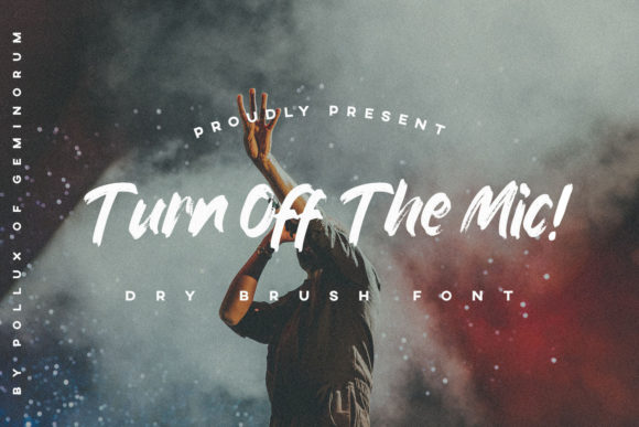 Turn off the Mic: A Bold Display Font for Modern Campaign Design