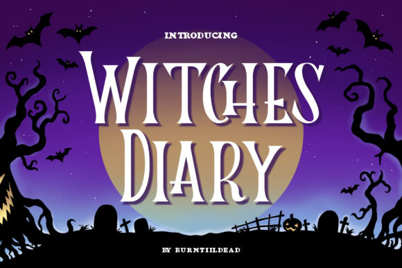 Witches Diary: A Magical Display Font for Creative Branding Projects